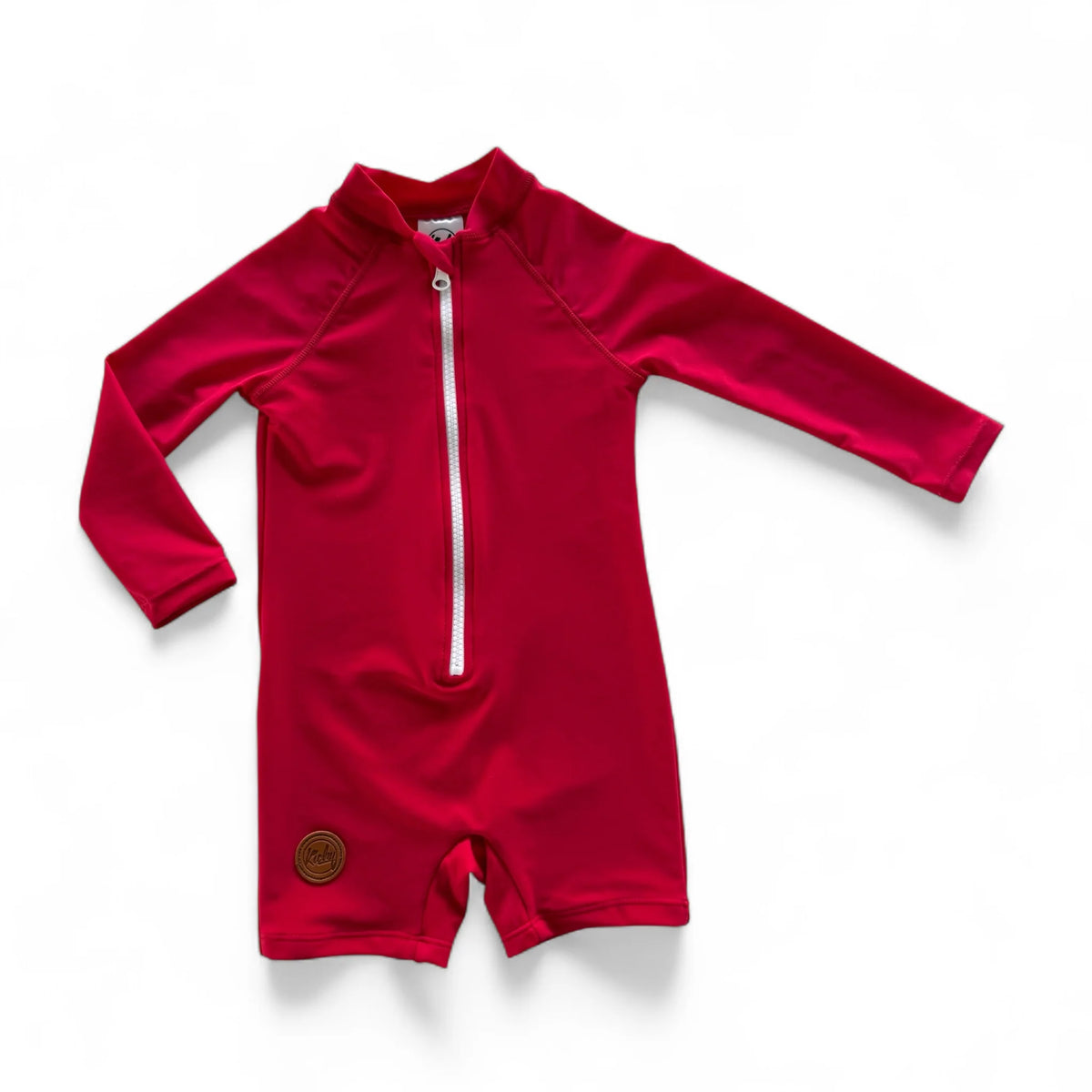 Kicky Swim - One Piece Rashguard Suit | Valentine Red