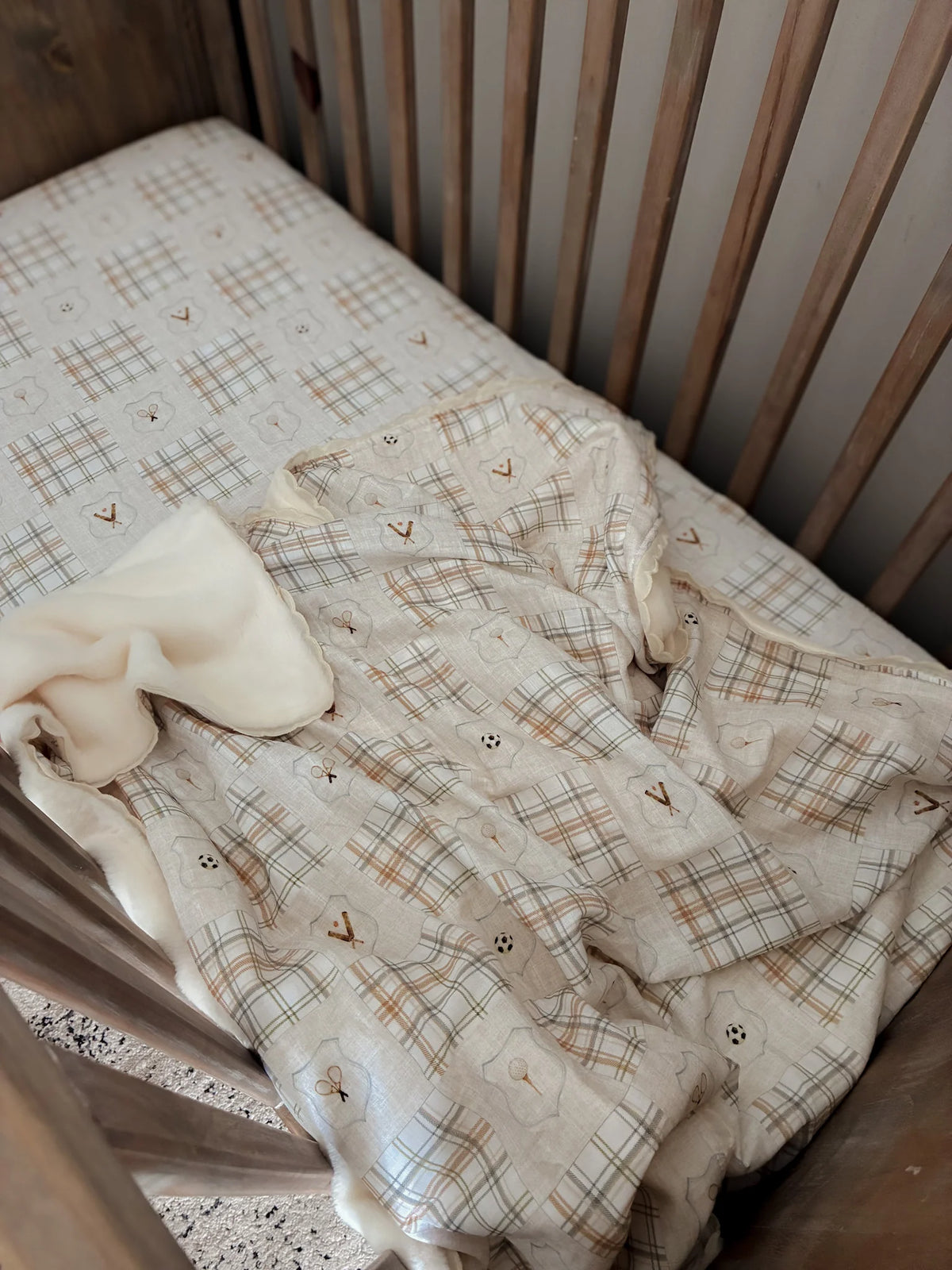 Pop Ya Tot - Fur Lined Cot Blanket | Old Sport