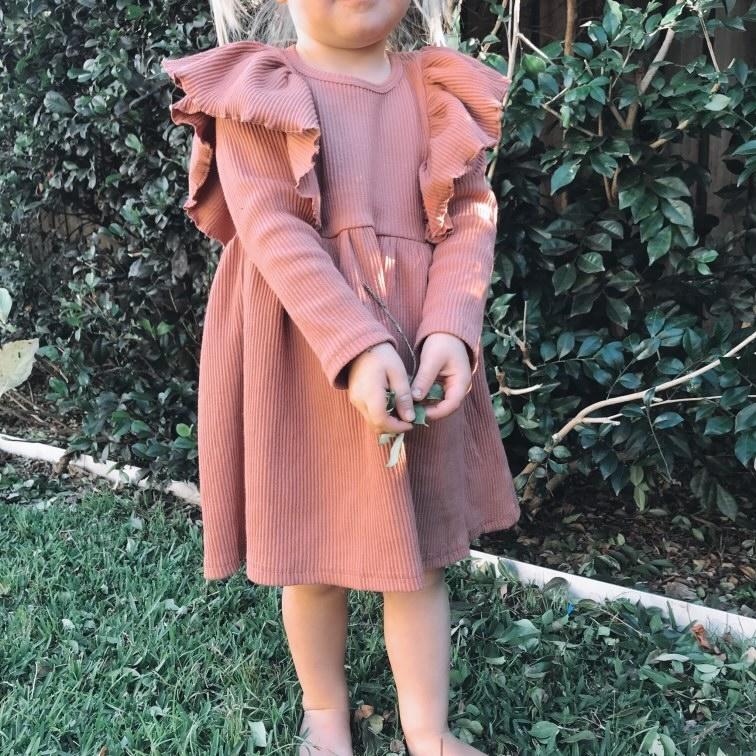 honey & heidi - Eloise Ribbed Dress | Ginger