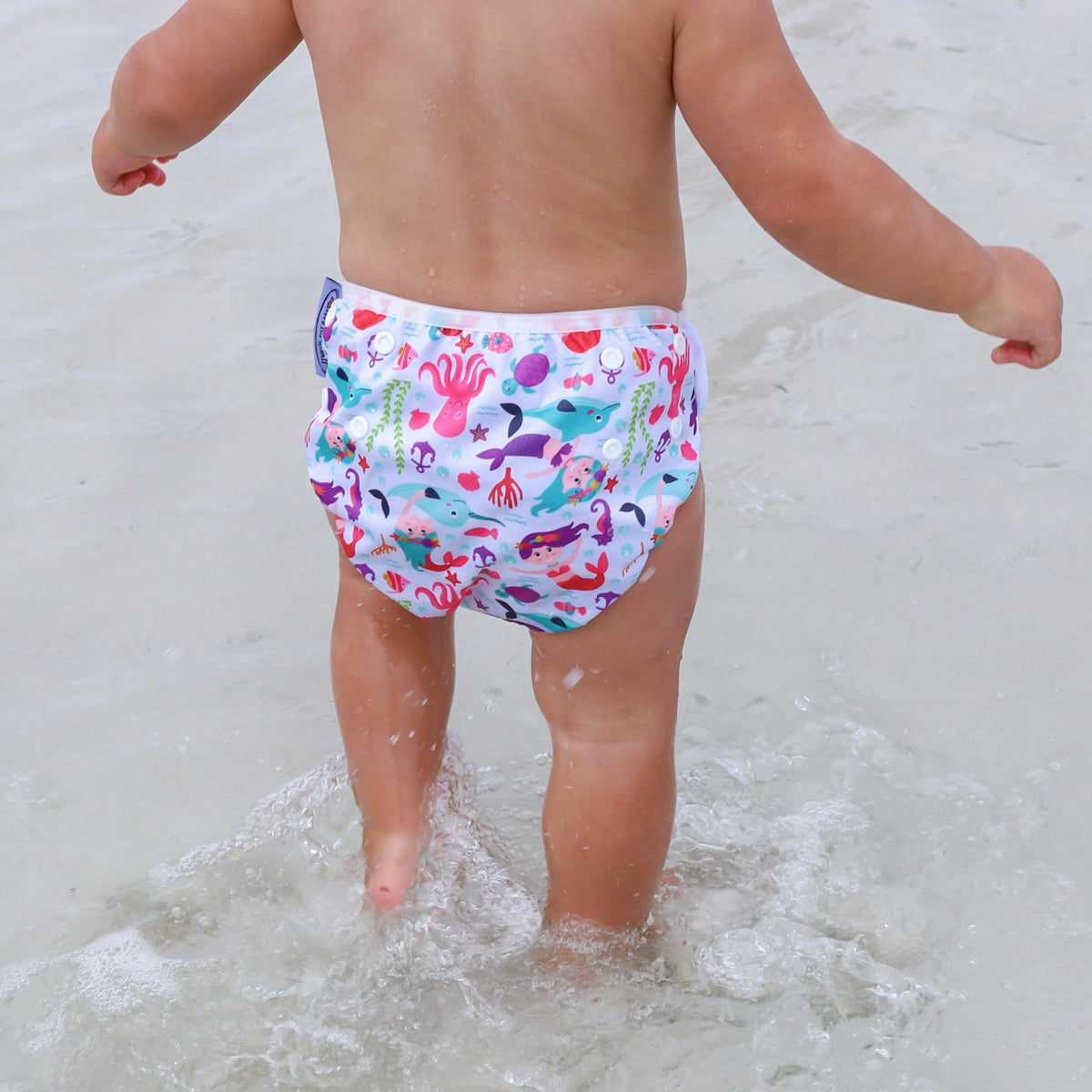 Tinker Tot Baby - Reusable Swim Nappy – Mermaids & Sea Creatures