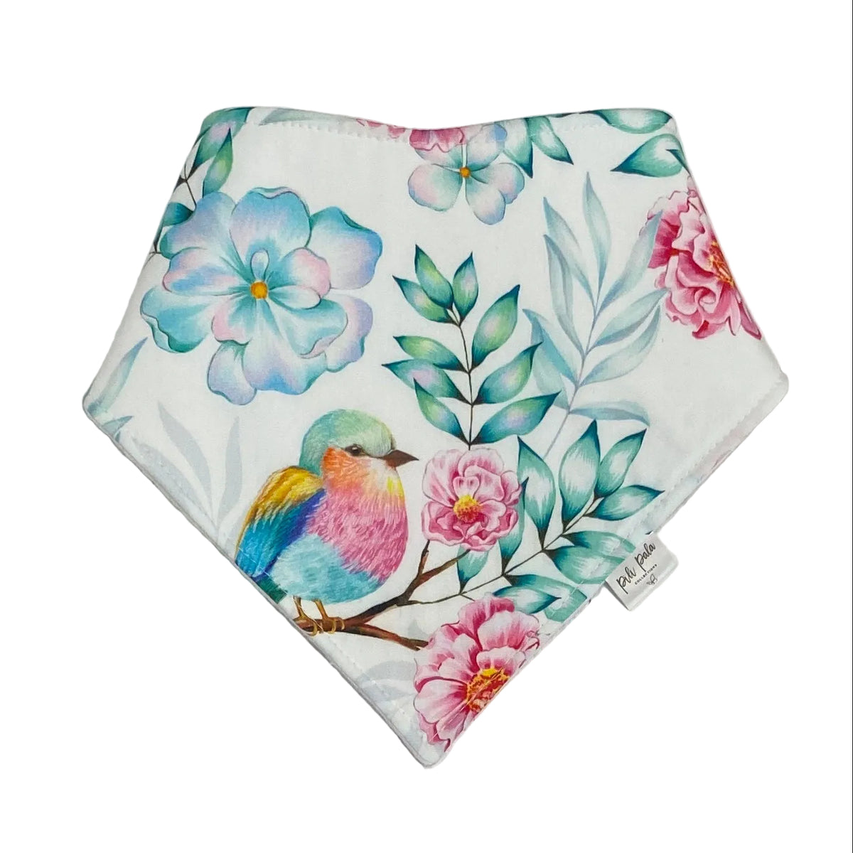 Pili Pala Collections - Handmade Dribble Bib | Rainbow Bird