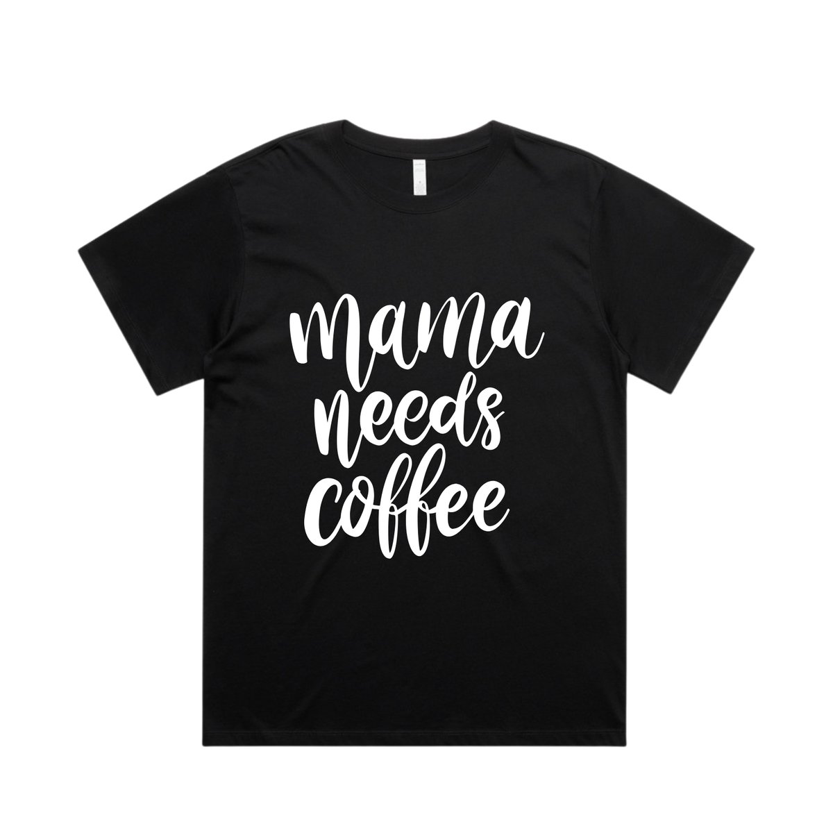 MLW By Design - Mama Needs Coffee Boyfriend Tee | Black
