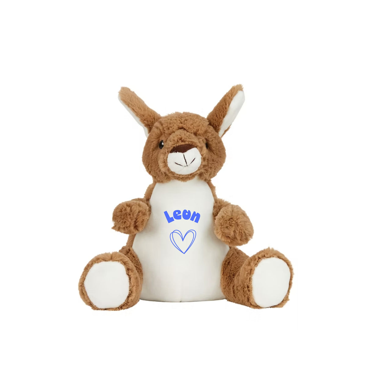 MLW By Design - Personalised Kangaroo Plush Toy | 4 Print Colours