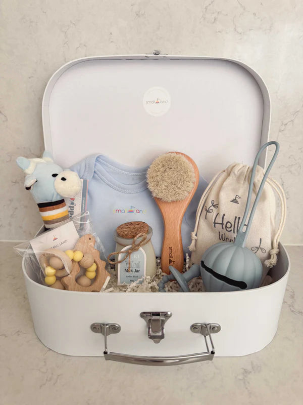 Small Land - Large Baby Boy Gift Box | Newborn & Baby Shower Gift Box