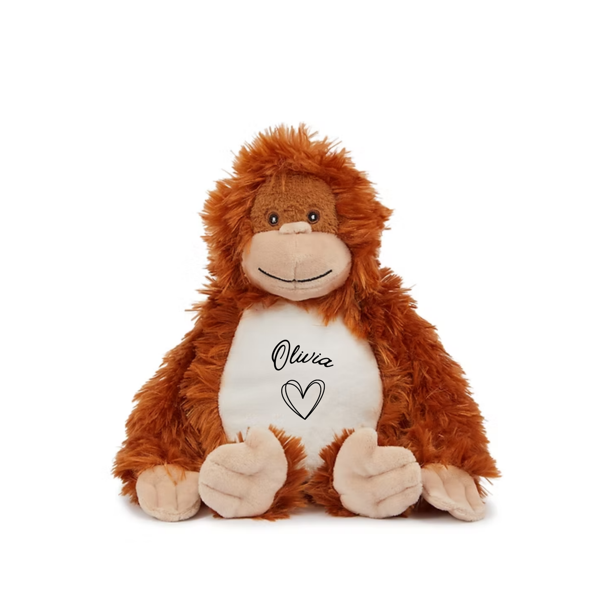 MLW By Design - Personalised Monkey Plush Toy | 4 Print Colours