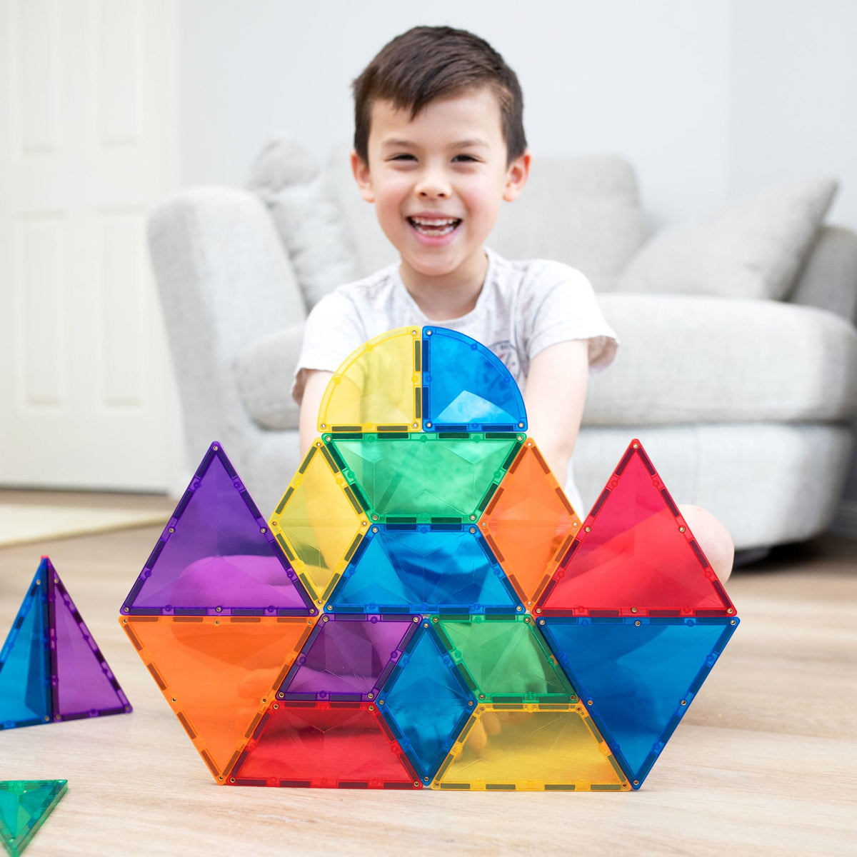 Connetix Tiles - 36 Piece Rainbow Shape Expansion Pack