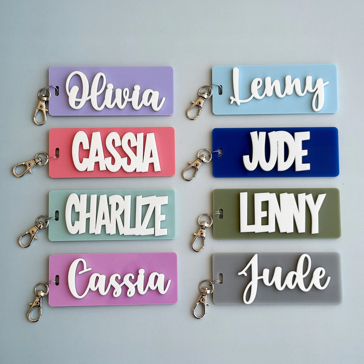 CMC Gold - 3D Name Bag Tag Keyrings