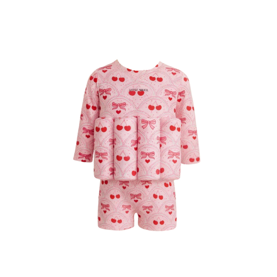 Little Soleil - Long Sleeve Floatsuit | Cherry