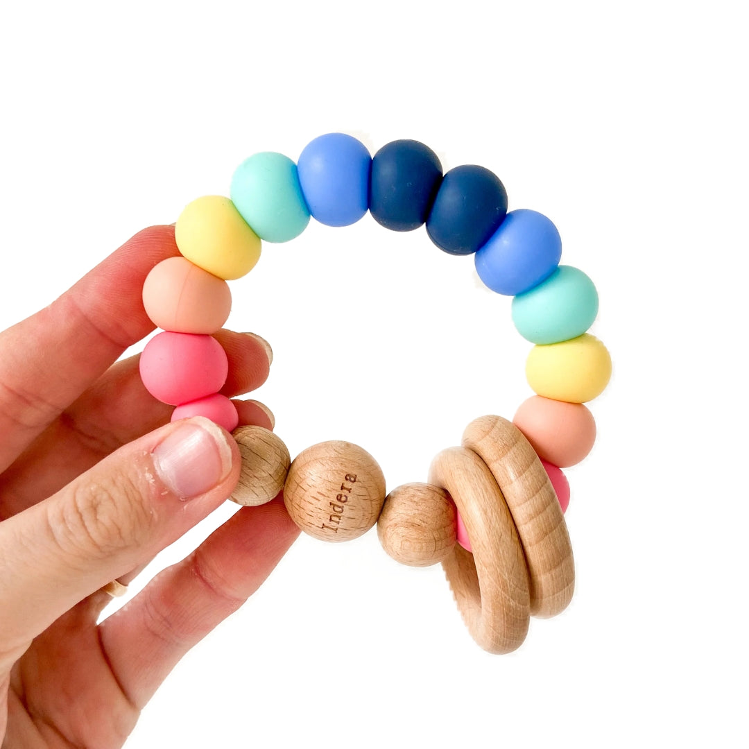 Indera Trading - Sunset Rattle Silicone Teether