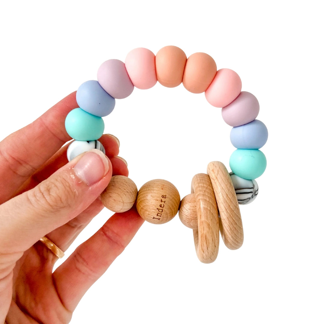 Indera Trading - Sunset Rattle Silicone Teether