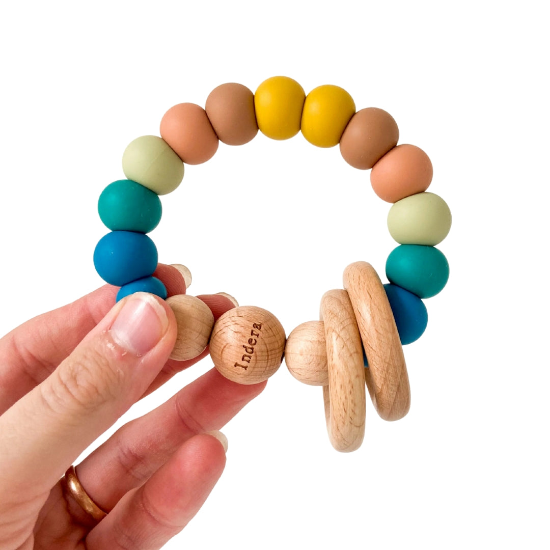 Indera Trading - Sunset Rattle Silicone Teether