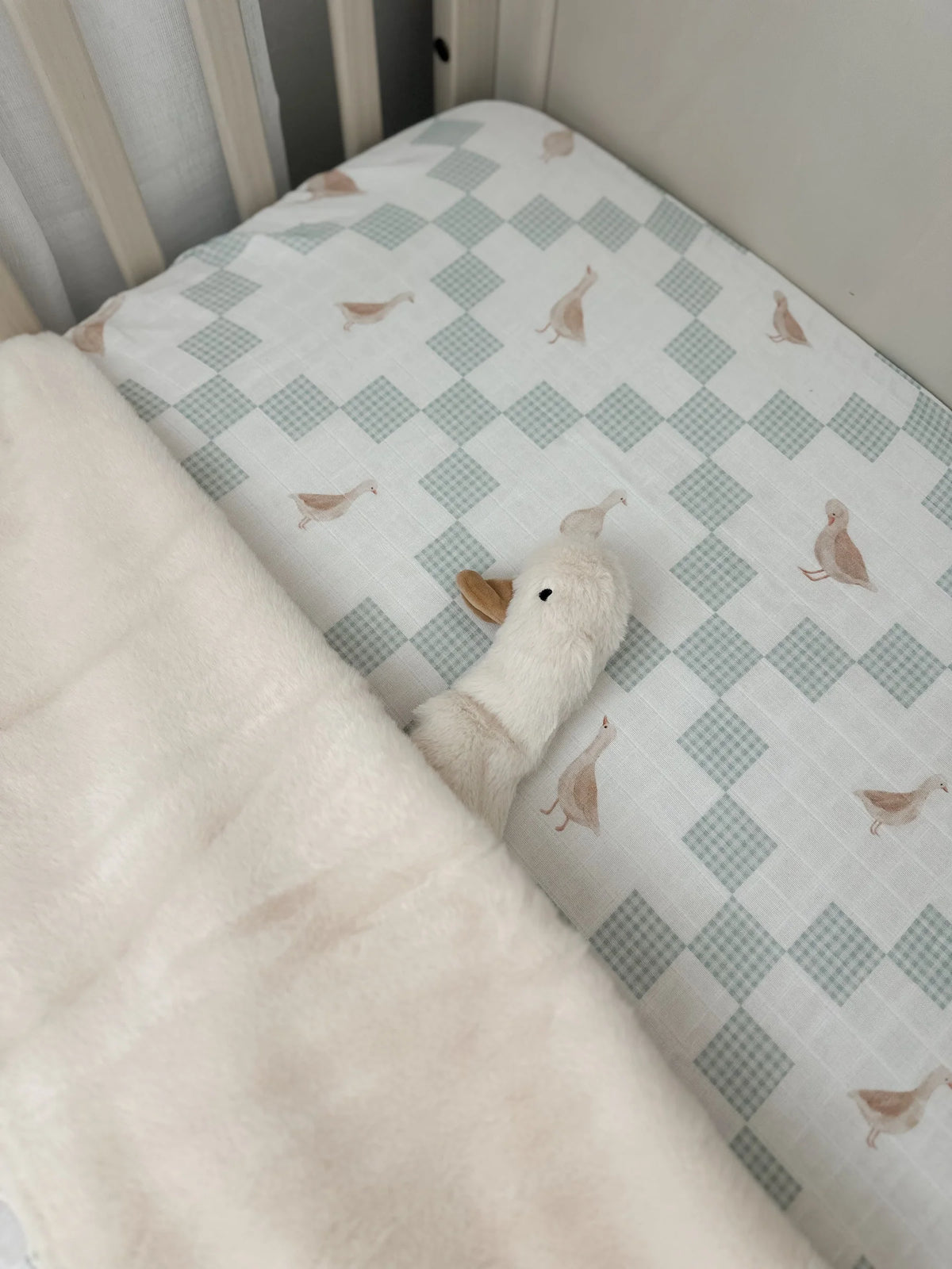 Pop Ya Tot - Fur Lined Cot Blanket | Goosey Gander (Pre-Order 23May)