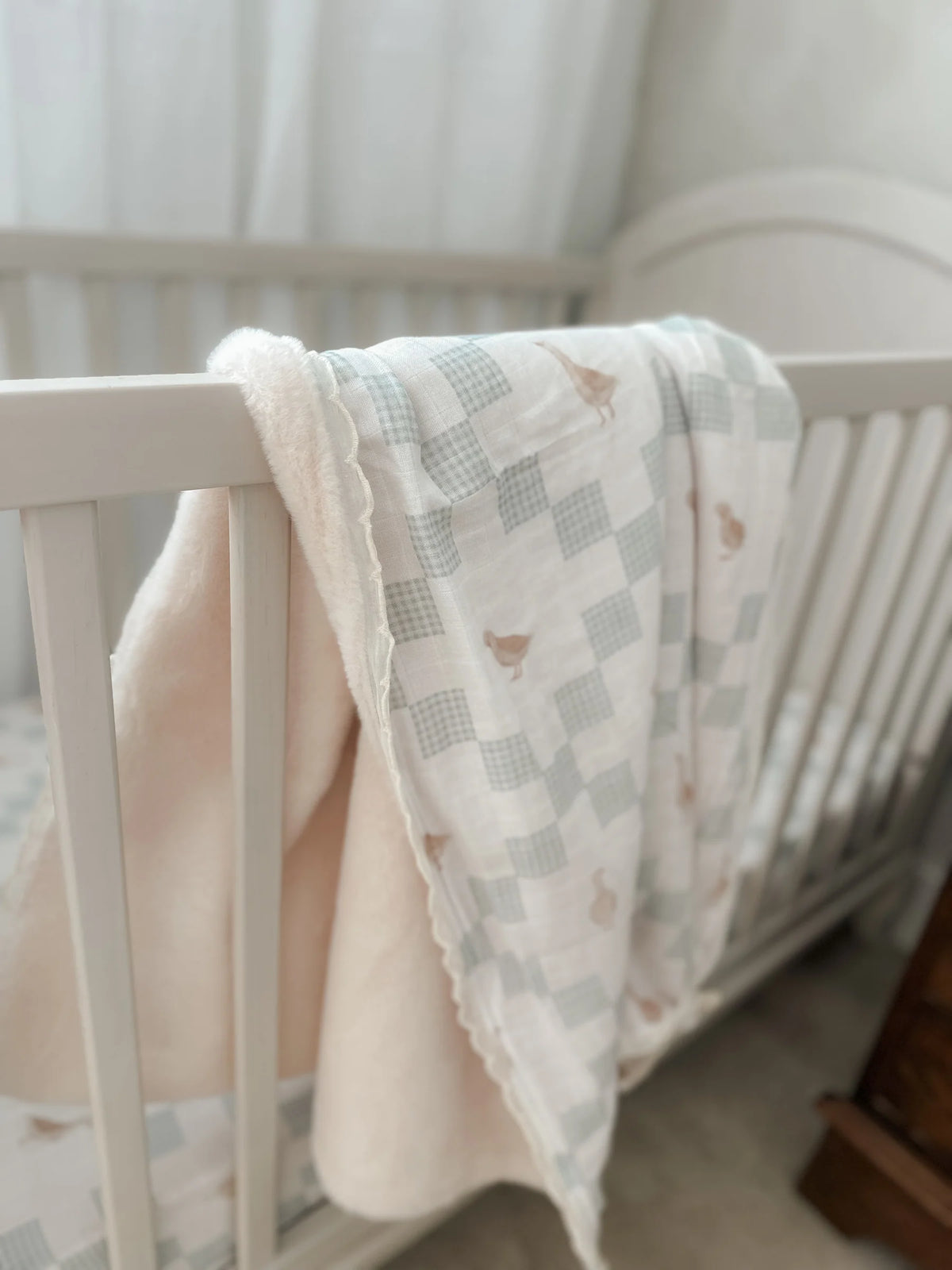 Pop Ya Tot - Fur Lined Cot Blanket | Goosey Gander (Pre-Order 23May)