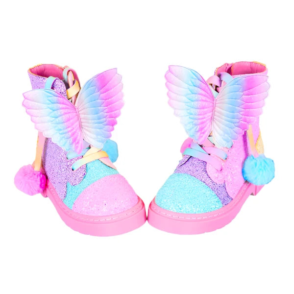 Madmia Rainbow Glitter Shoes