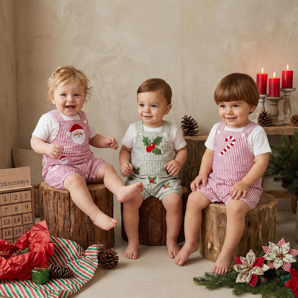 Christmas Romper | Candy Cane