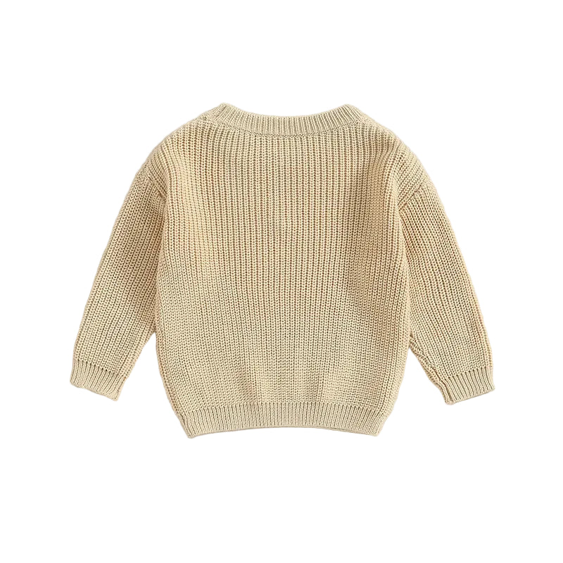 Floral Knit Jumper | Sand