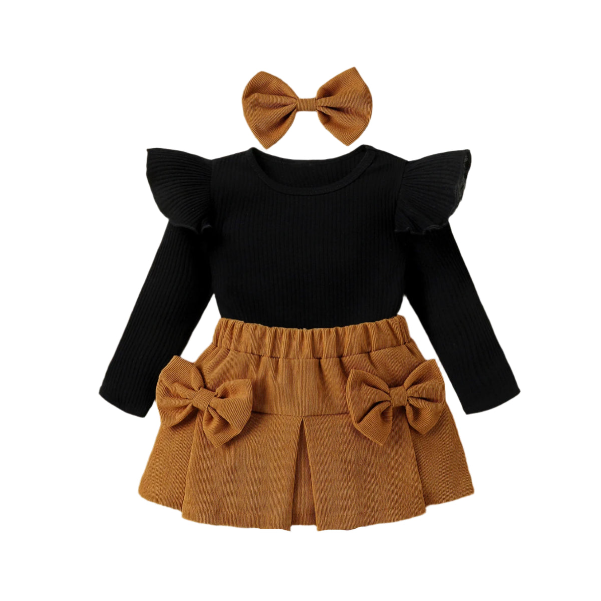 Nova Skirt Set | Brown