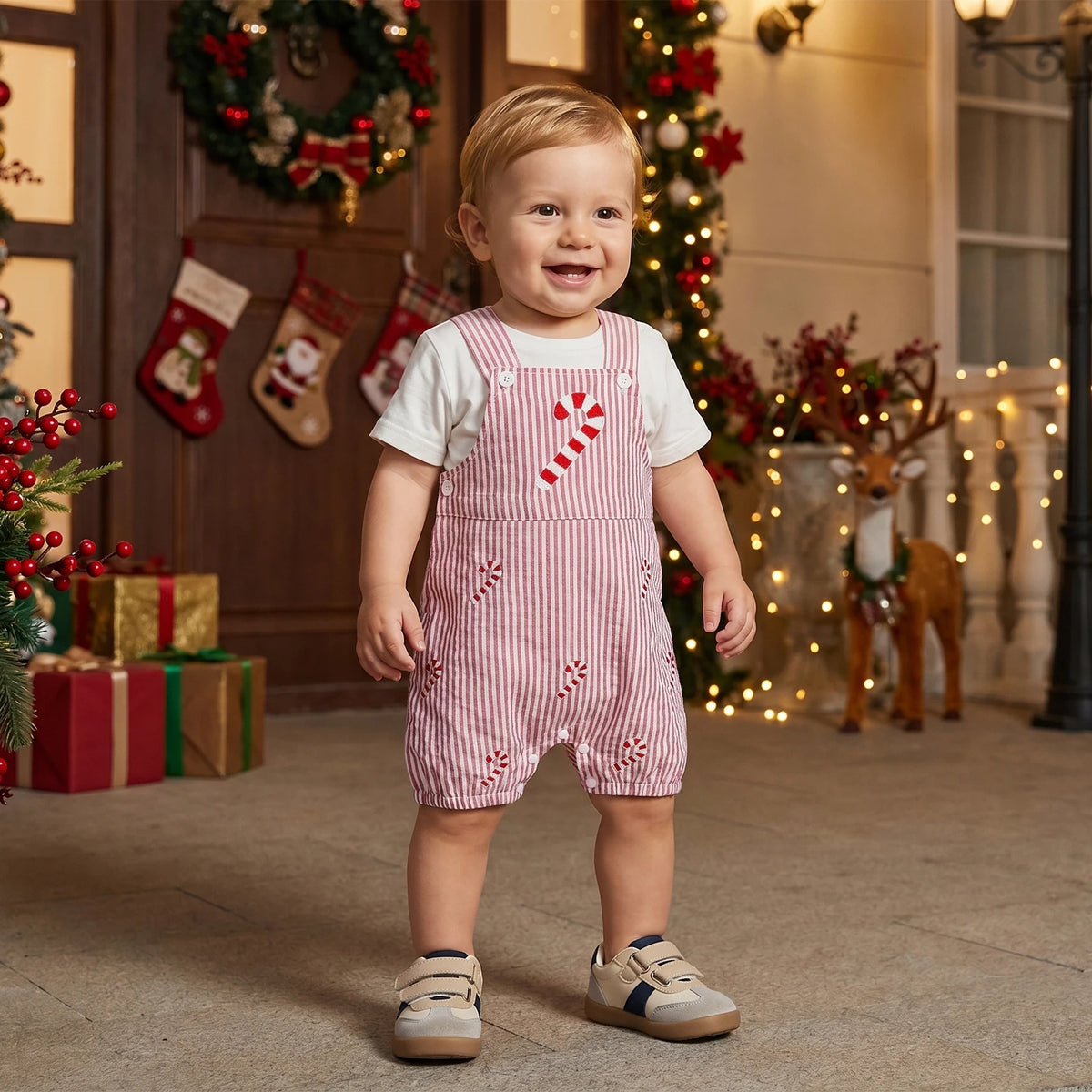 Christmas Romper | Candy Cane