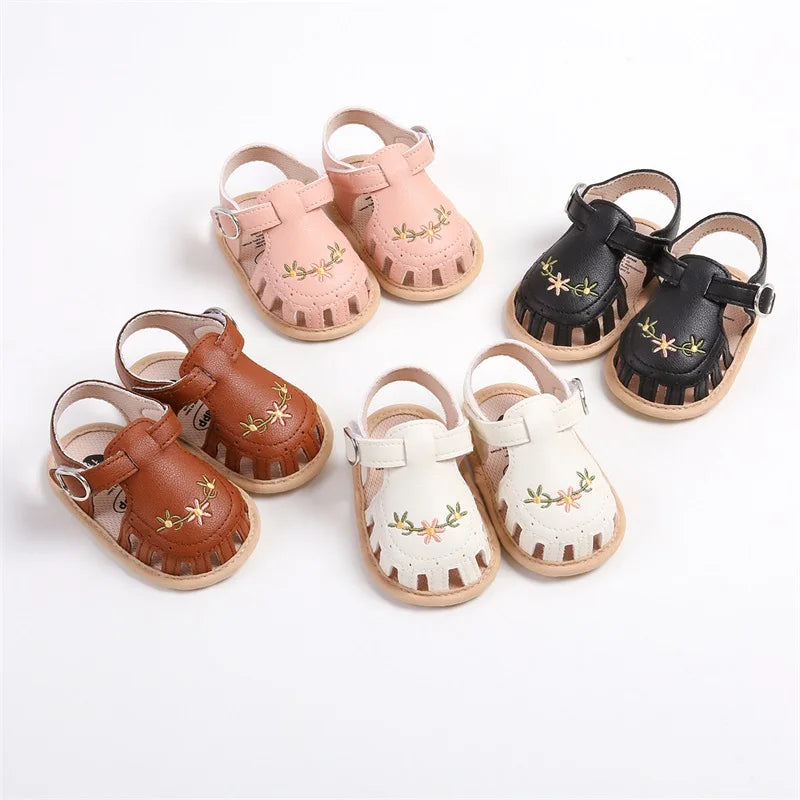 Solana Embroidered Sandals | Various Colours