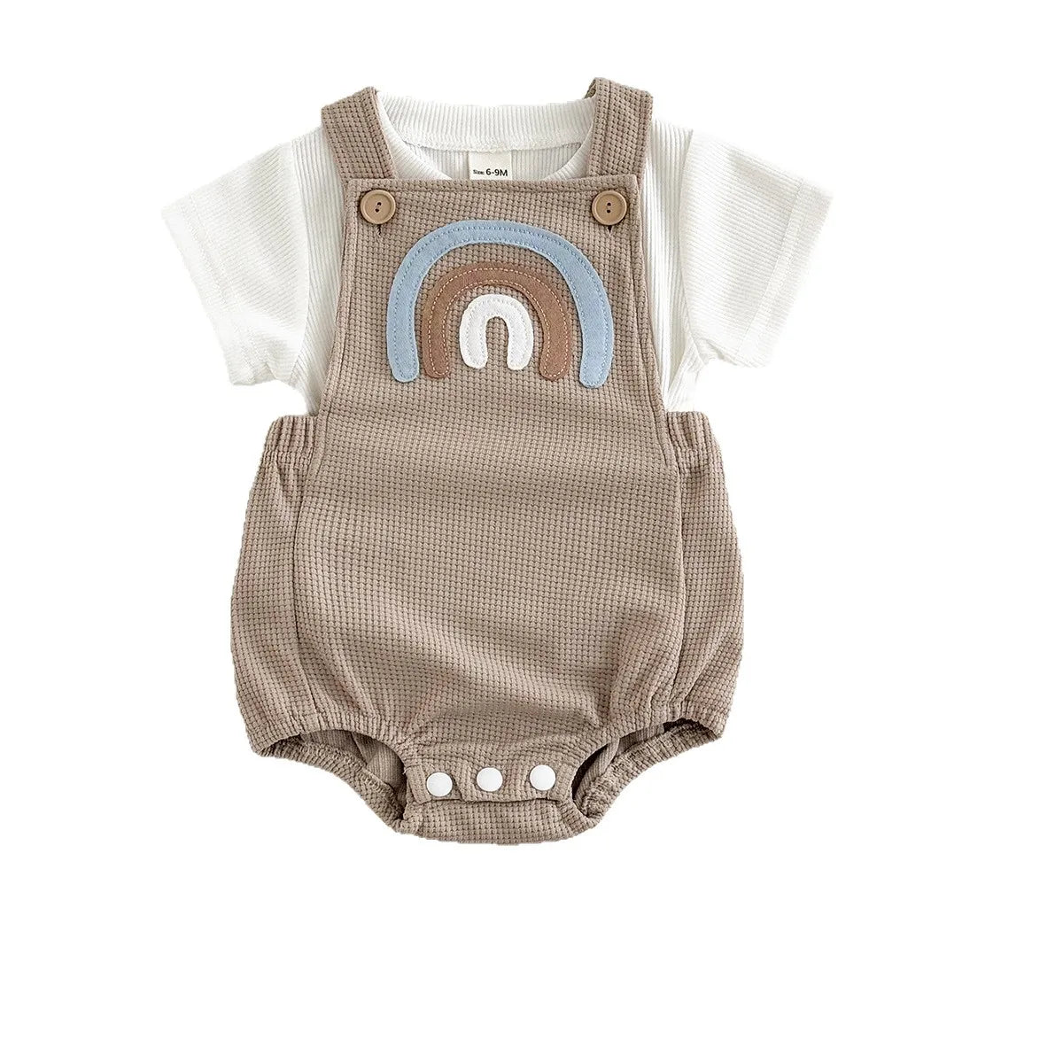 Rainbow Romper & Tee Set