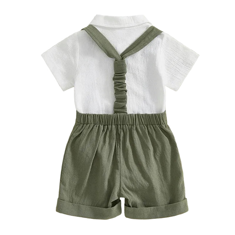 Austin Suspender Set | White