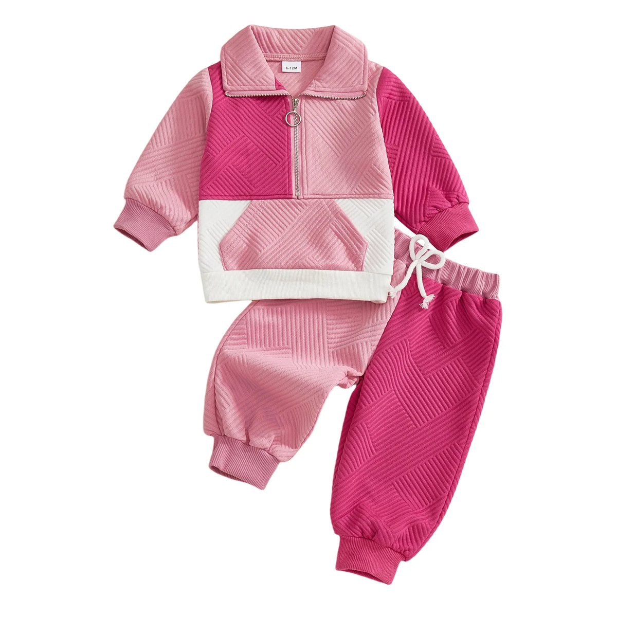 Retro Zip Tracksuit | Pink