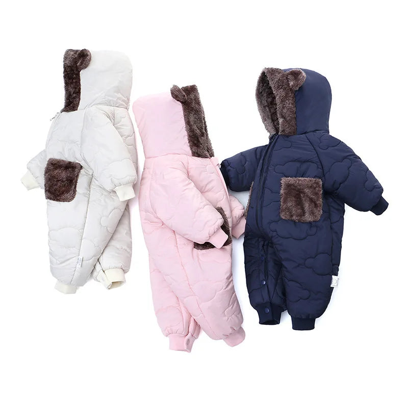 Cloud Quilted Plush Onesie | White