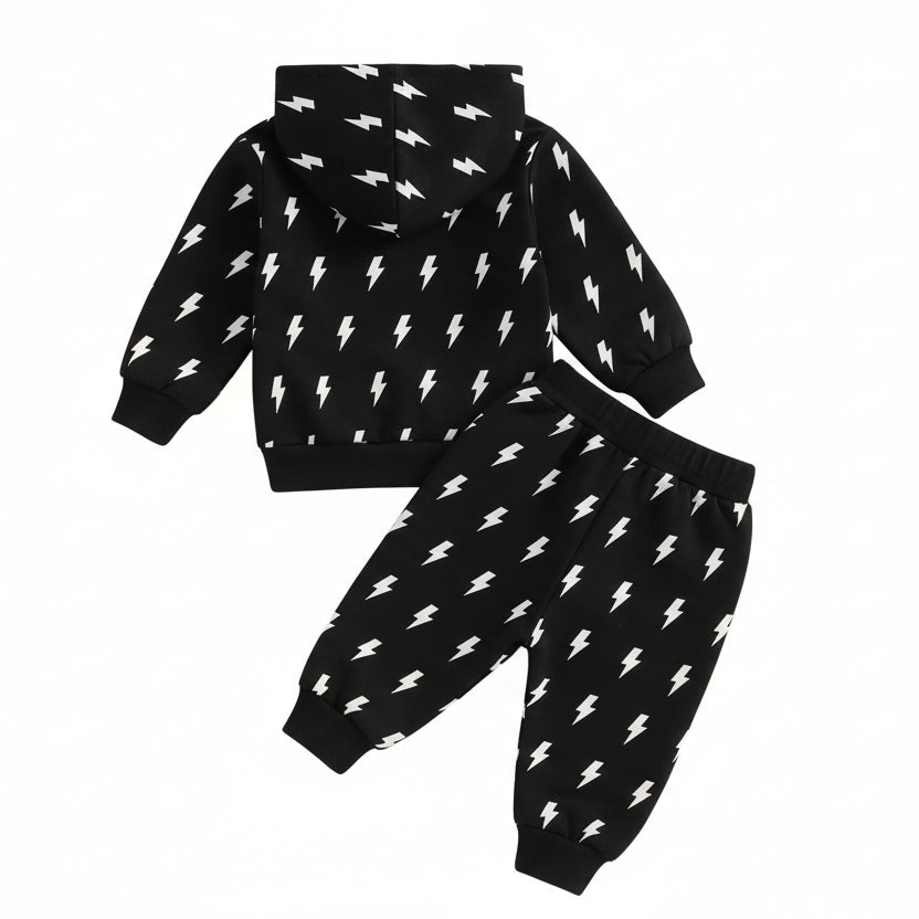 Lightning Tracksuit Set | Black