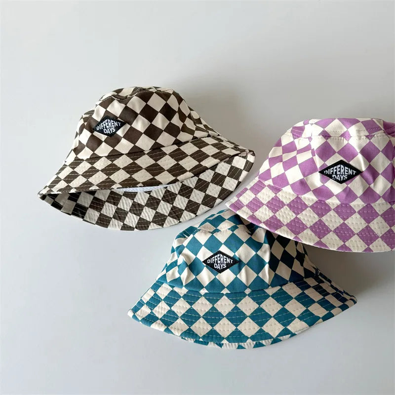 Checkered Bucket Hat | Multiple Colours
