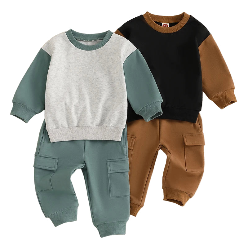 Cargo Tracksuit Set | Brown
