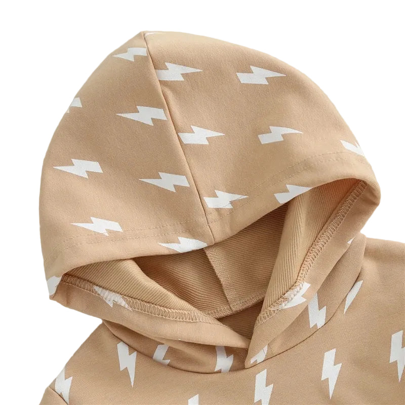 Lightning Tracksuit Set | Tan