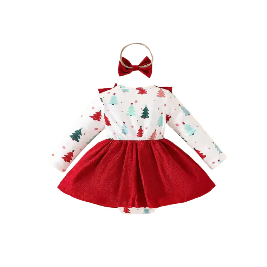 Trees Pinafore Christmas Set (CLEARANCE)
