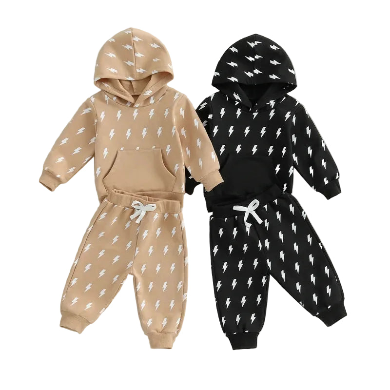 Lightning Tracksuit Set | Black