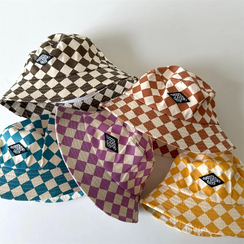 Checkered Bucket Hat | Multiple Colours