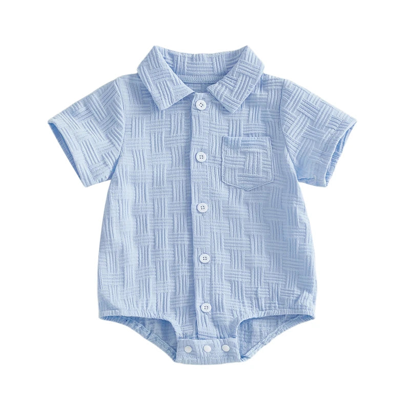 Verano Textured Romper | Sky