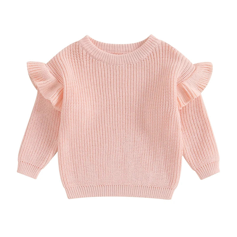 Ruffle Knit Jumper | Cotton Candy