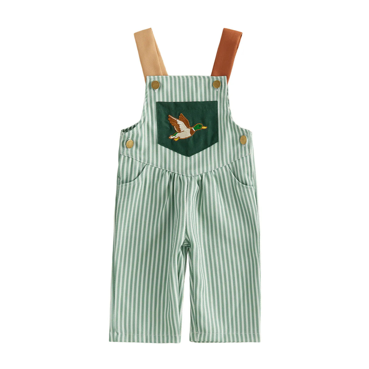Retro Duck Overalls | Green