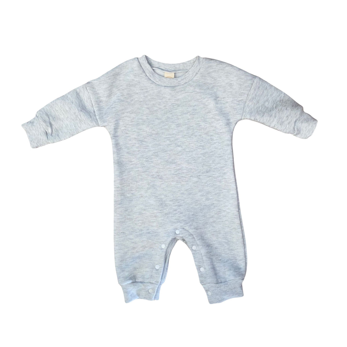 Chunky Fleece Romper | Grey Marle