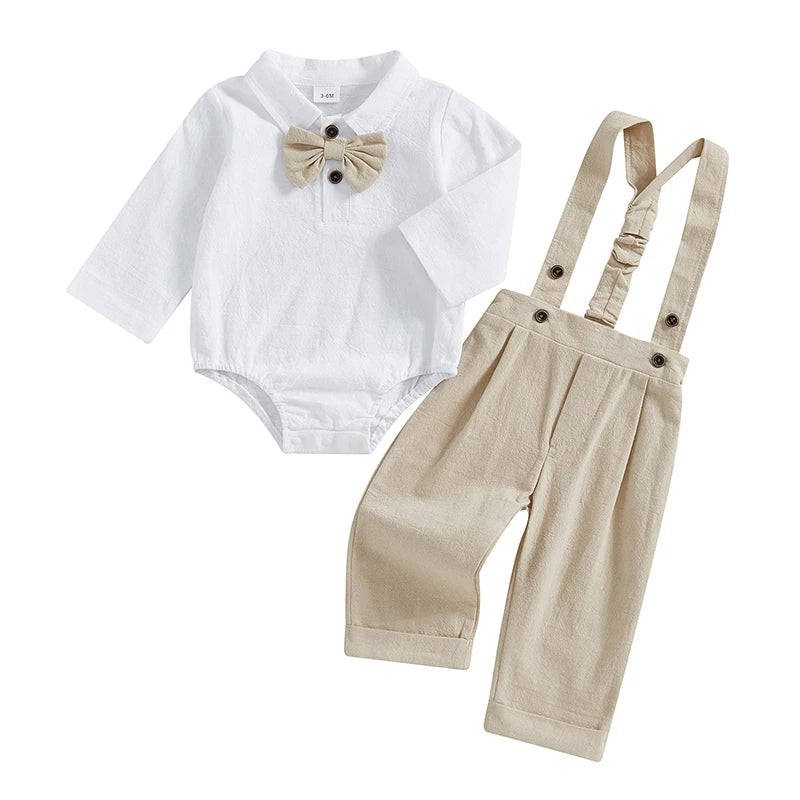 Tan & White Formal Set