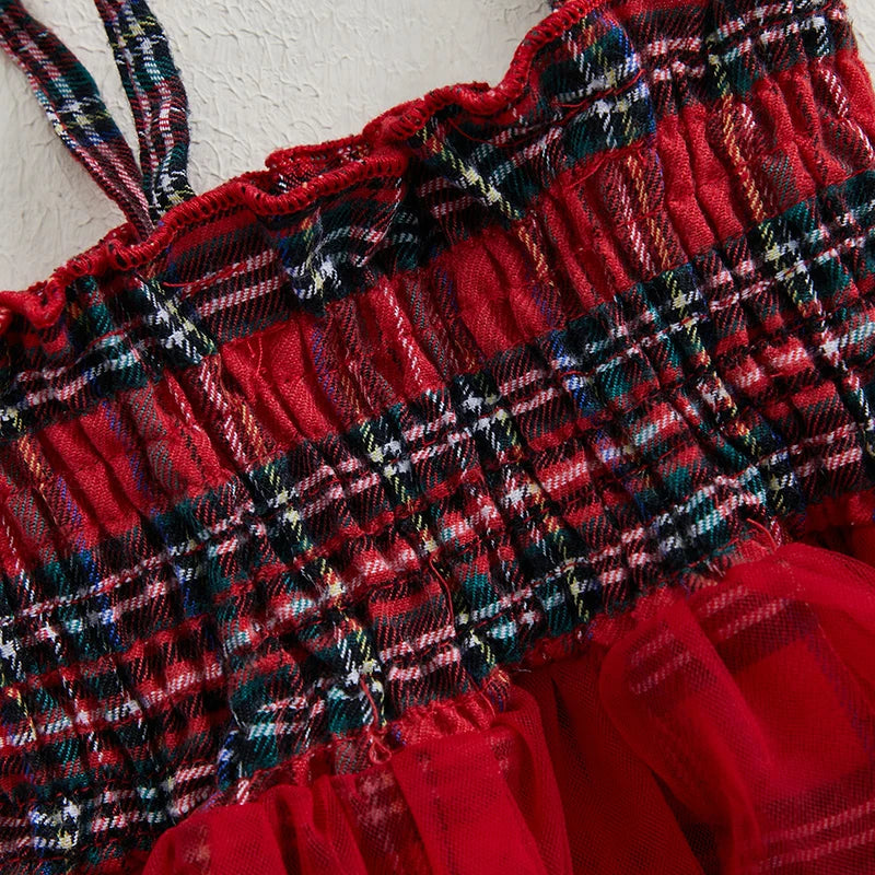Plaid Tutu Romper