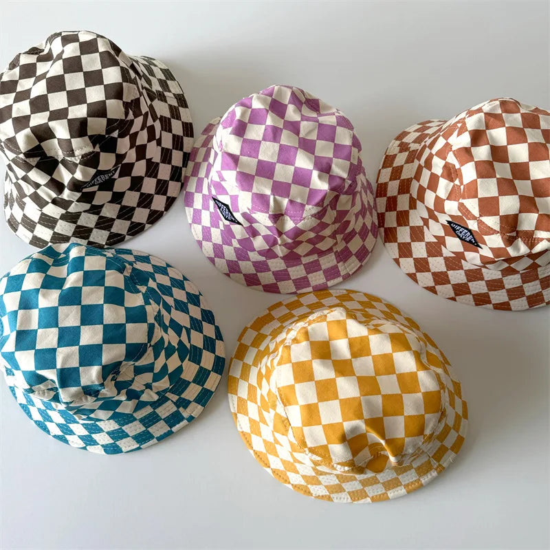 Checkered Bucket Hat | Multiple Colours
