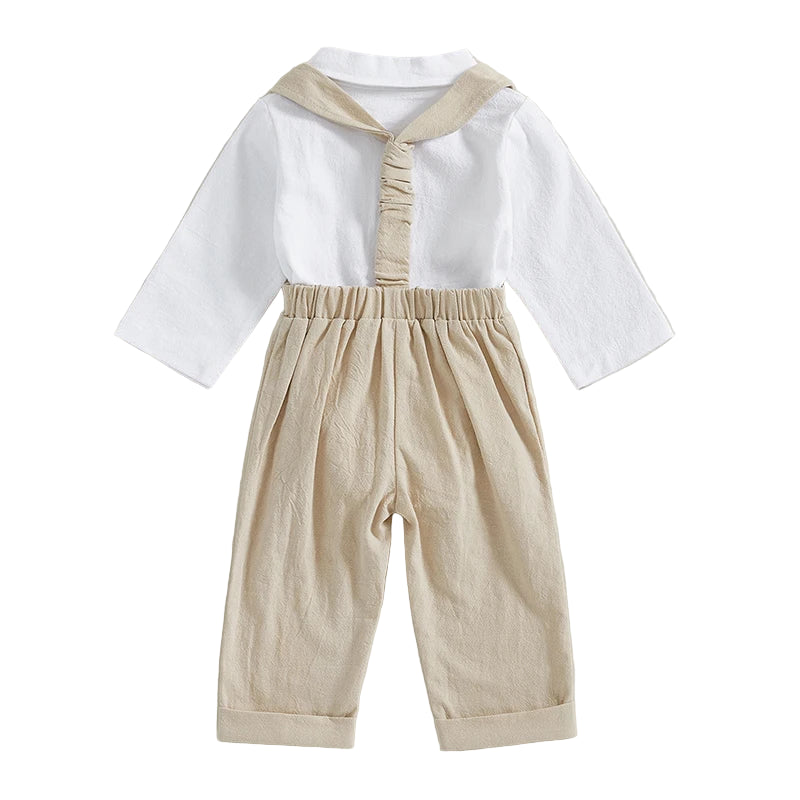 Tan & White Formal Set