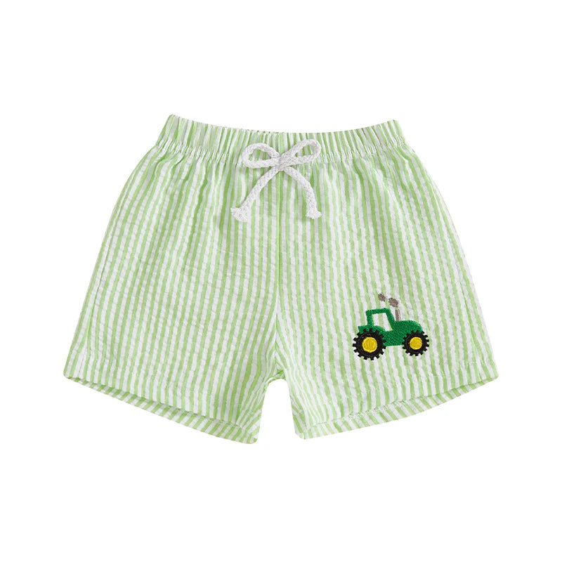 Summer Fun Striped Shorts | Green