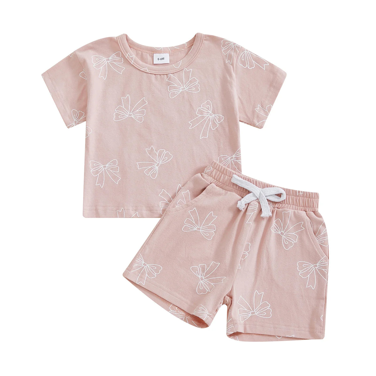 Bow Print Pink Set