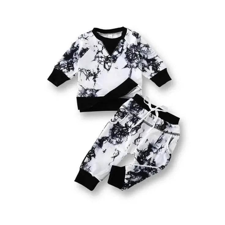 Black Tie Dye Winter Set