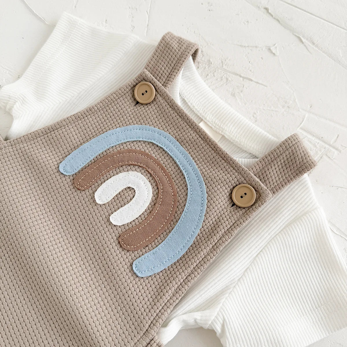 Rainbow Romper & Tee Set