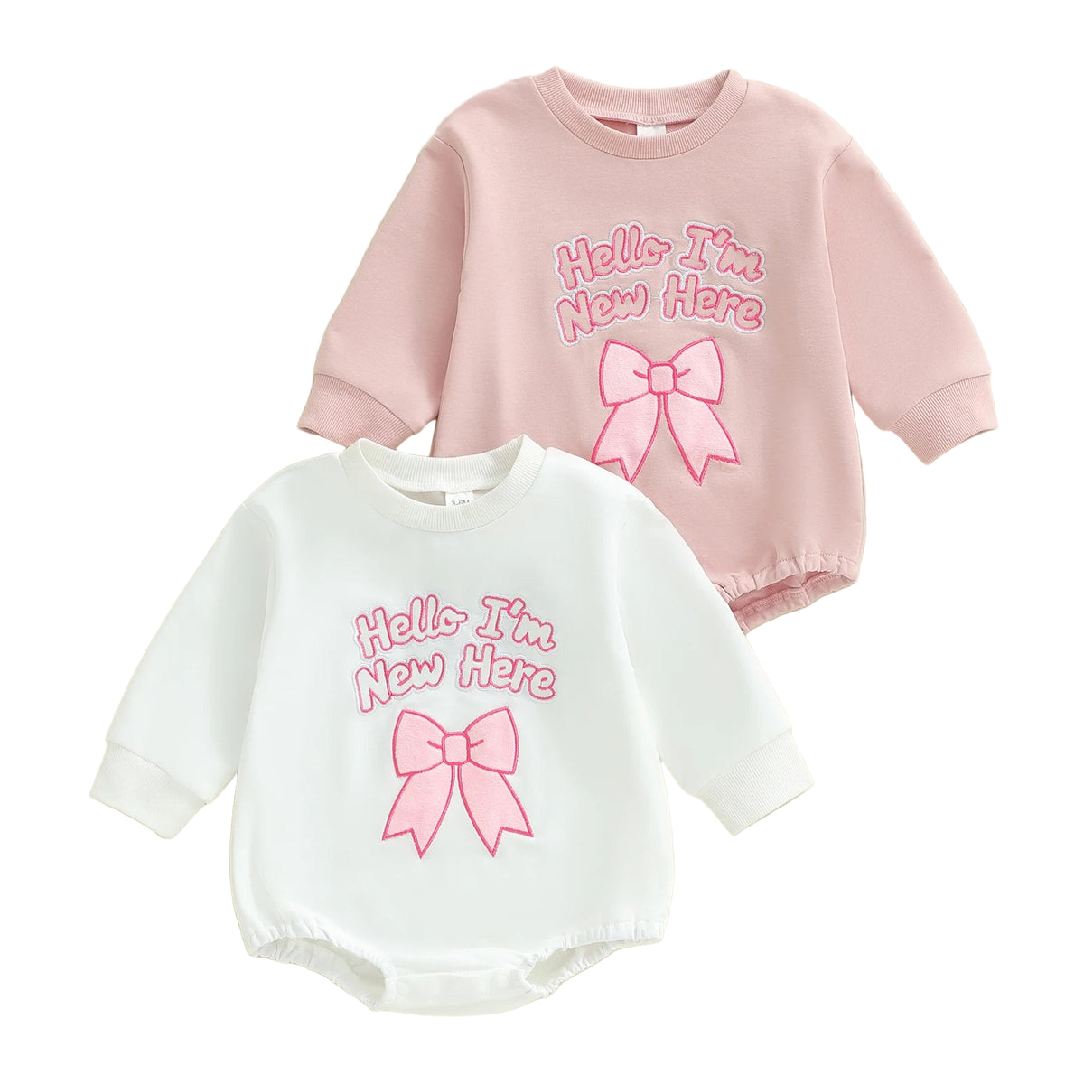 I'm New Here Romper | White