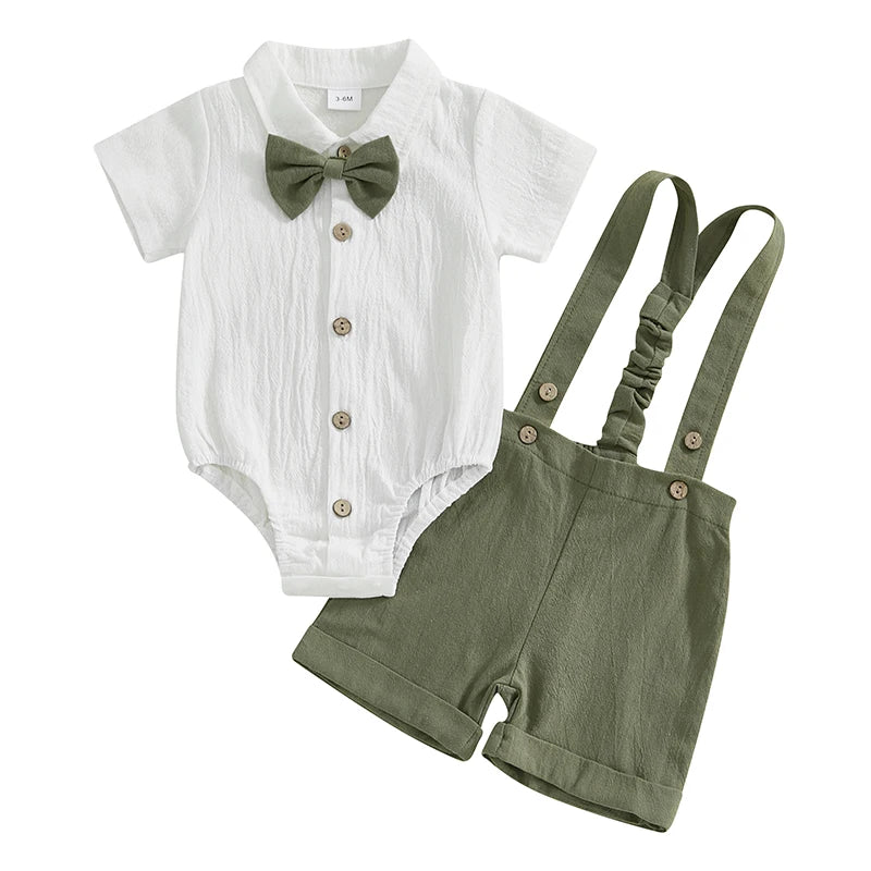 Austin Suspender Set | Green