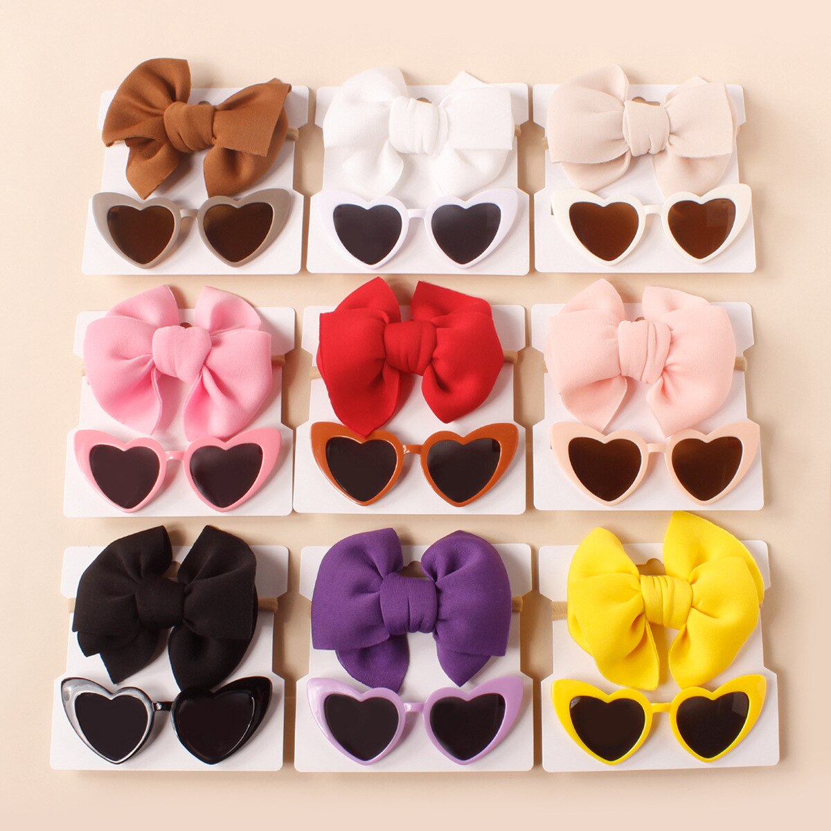 Heart Shaped Sunnies & Matching Headband | Various Colours