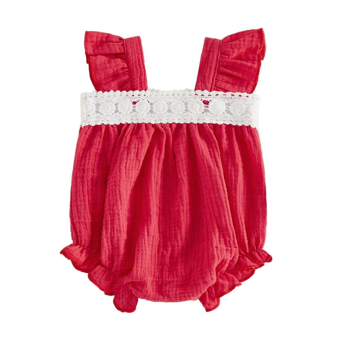 Sweet Strawberry Summer Romper